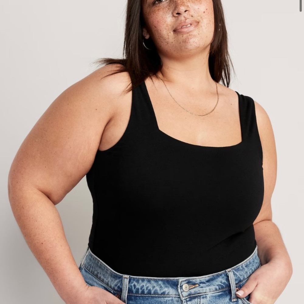 NWT! Square-Neck Tank Top Bodysuit